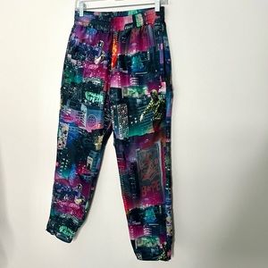 A Bathing Ape BAPE Neon Tokyo Track Jogger Pants Multicolor Men's Small